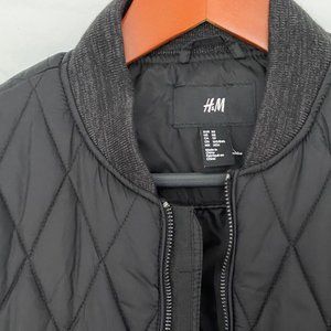 H&M - Mens black pilot jacket - Size XS